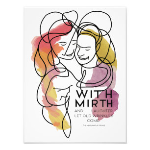 Joyous Echoes - Shakespeare Watercolor Art Print