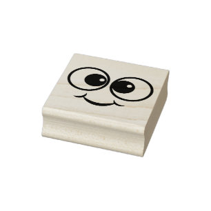 Joyous Face Rubber Stamp