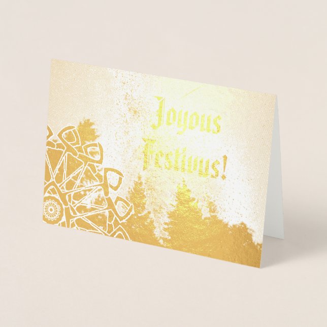 Joyous Festivus Quest on Real Foil Card (Front)
