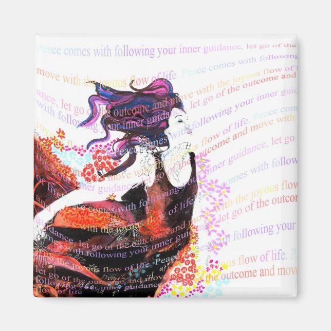 Joyous Flow Magnet, Rebecca Tedder Magnet (Front)