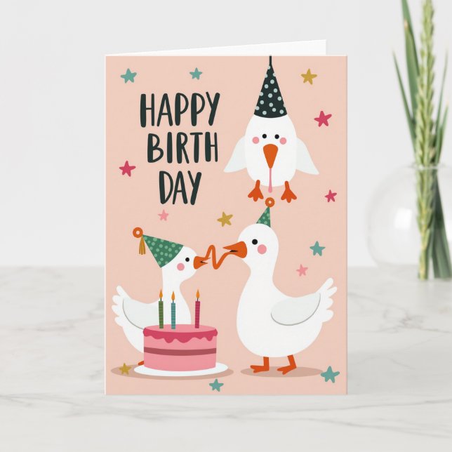 Joyous Fowl Party Card (Front)