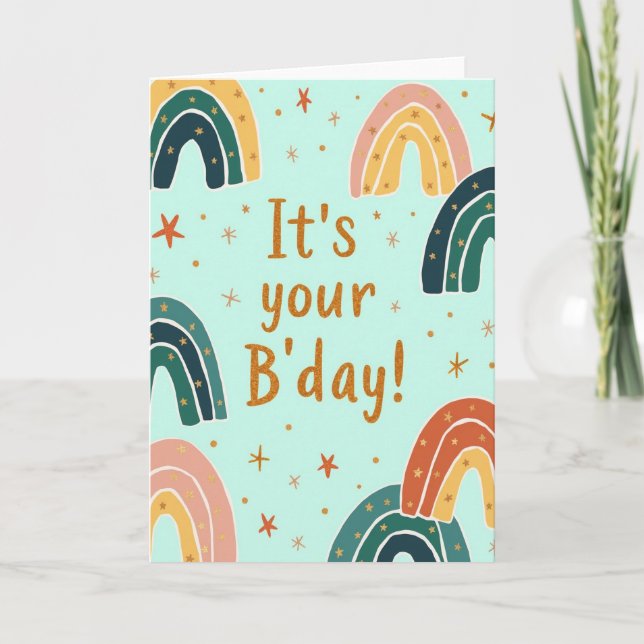 Joyous Golden Arches Card (Front)