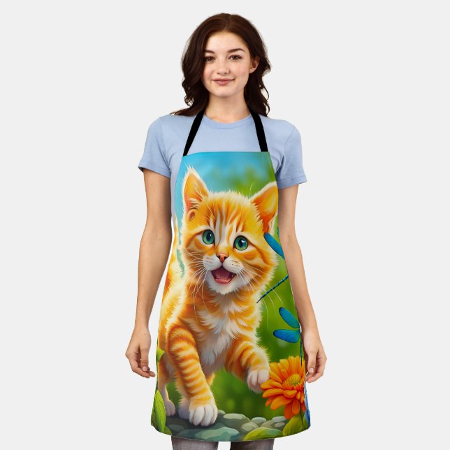 Joyous Kitten Apron (Worn)