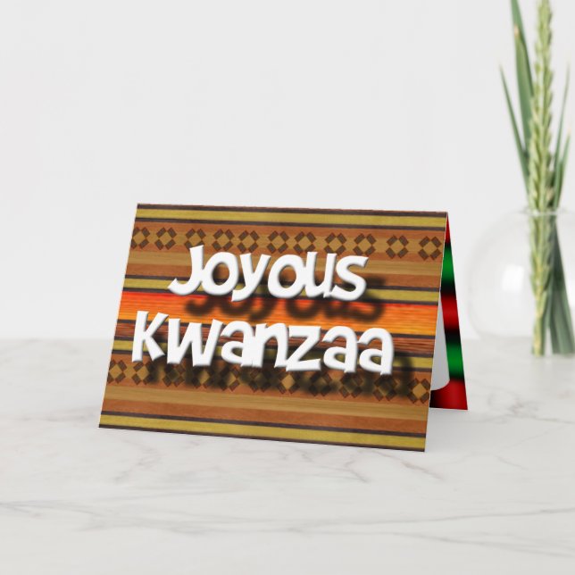 Joyous Kwanzaa Holiday Card (Front)