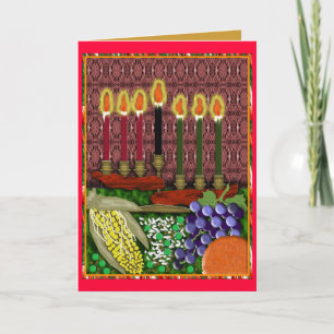 joyous kwanzaa holiday card