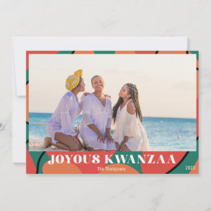 Joyous Kwanzaa Photo  Holiday Design Card