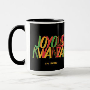 Joyous KWANZAA Principles Crossword Mug