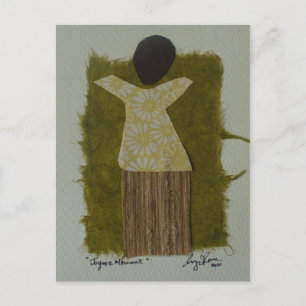 Joyous Moment Mixed Media Art Post Card