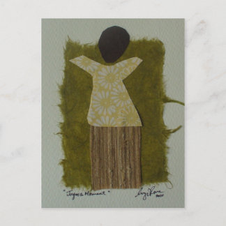 Joyous Moment Mixed Media Art Post Card