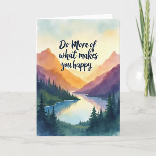 Joyous Mountain Birthday Card