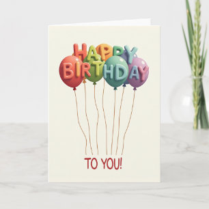 Joyous Orb Birthday Card