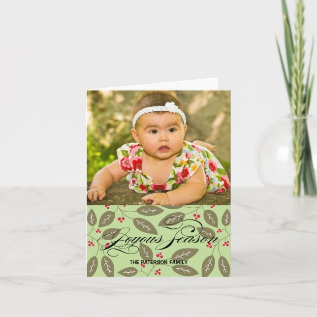 Joyous Season Holiday Card (Front)