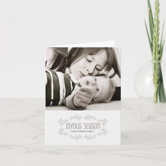 joyous season holiday card (Front)