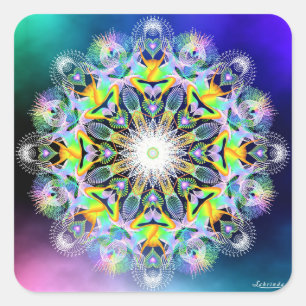 Joyous Square Sticker