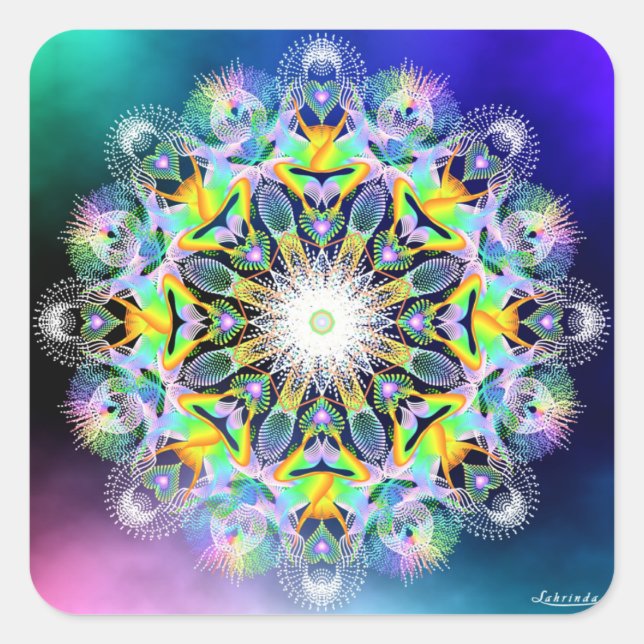 Joyous Square Sticker (Front)