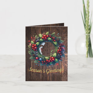 Joyous Wreath Holiday Card