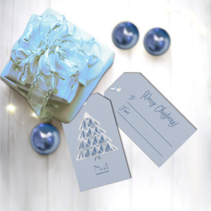 Joyoux Noel Blue Gift Tags