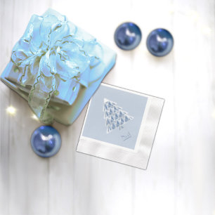 Joyoux Noel Blue Paper Napkin