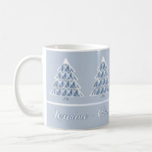 Joyoux Noel Powder Blue Christmas Coffee Mug
