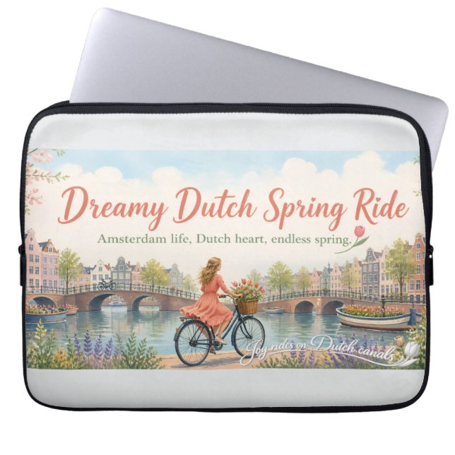 Joyride on the Dutch canals Laptop Sleeve (Front)