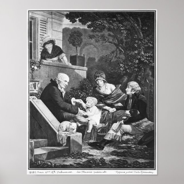 Joys of being a father, c.1797 poster (Front)