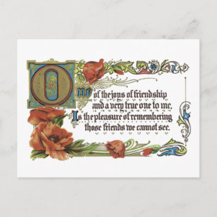 Joys of Friendship Postcard