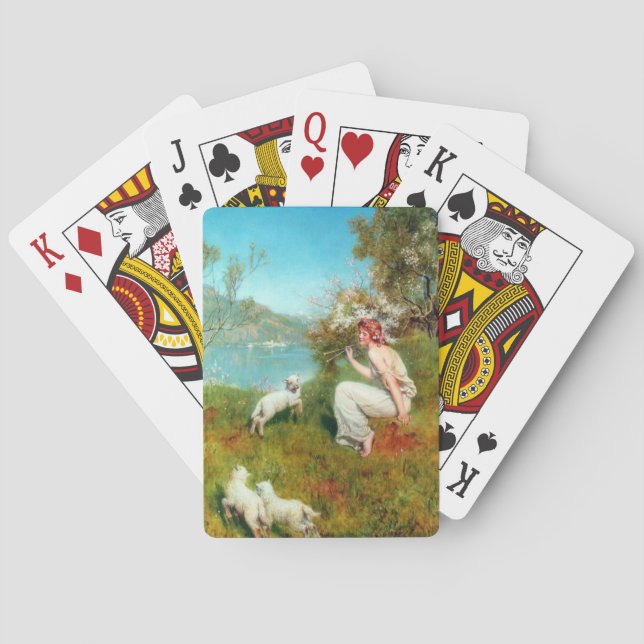 Joys of Spring (by John Collier) Playing Cards (Back)