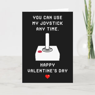 Joystick - funny videogame Valentine's day card