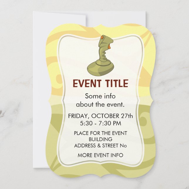 Joystick Invitation (Back)