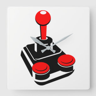 Joystick Square Wall Clock