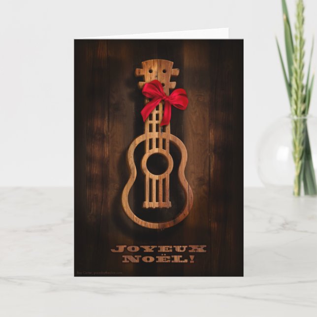 "Joyuex Noel" Ukulele Holiday Card (Front)