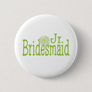 Jr. Bridesmaid/ Daisy theme 6 Cm Round Badge