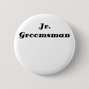 Jr Groomsman 6 Cm Round Badge