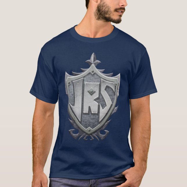JRS: Basic T-Shirt, Navy Blue T-Shirt (Front)