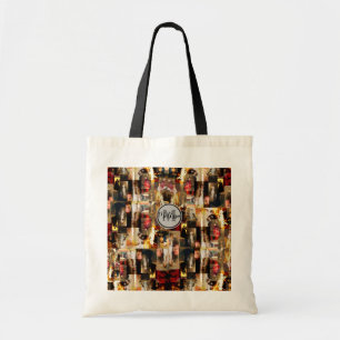 JS Sargent Famous Portraits Collage Monogram Tote Bag