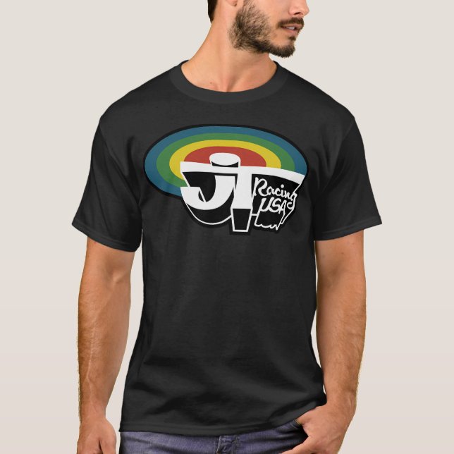 Jt Racing Usa Rainbow - Old School Bmx T-Shirt (Front)