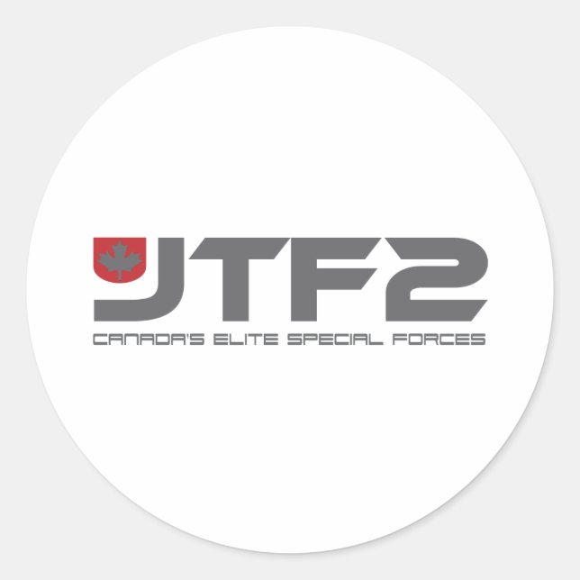 JTF2 CLASSIC ROUND STICKER (Front)