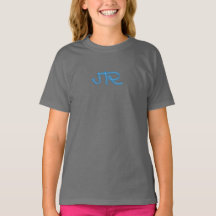 JTR Girls' Bella Fitted Babydoll T-Shirt, Blue