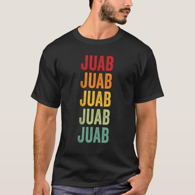 Juab County Utah Rainbow Text Design T-Shirt (Front)