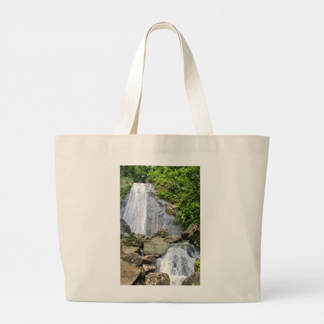  Juan Diego Falls Large Tote Bag (Back)