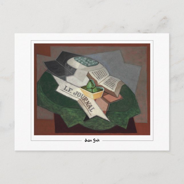 Juan Gris #105 - Fine Art Postcard (Front)