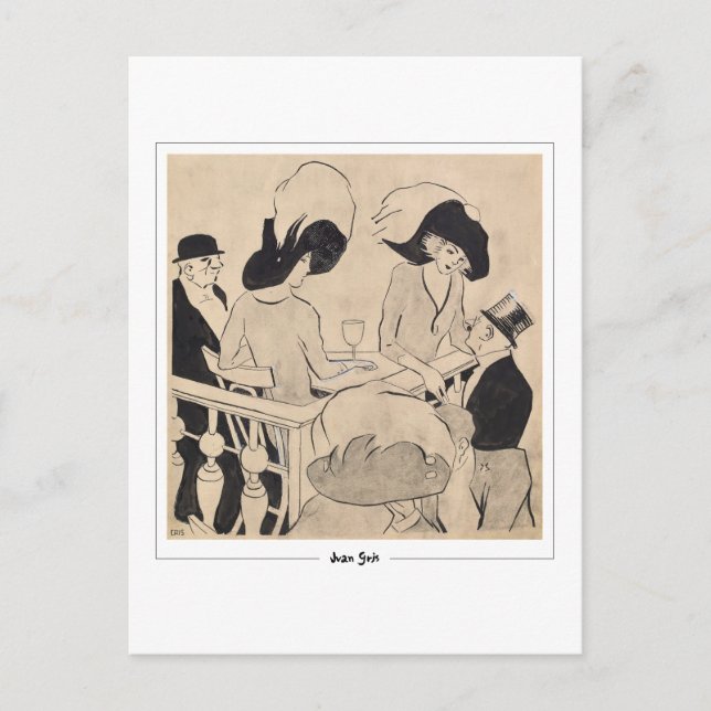 Juan Gris #124 - Fine Art Postcard (Front)