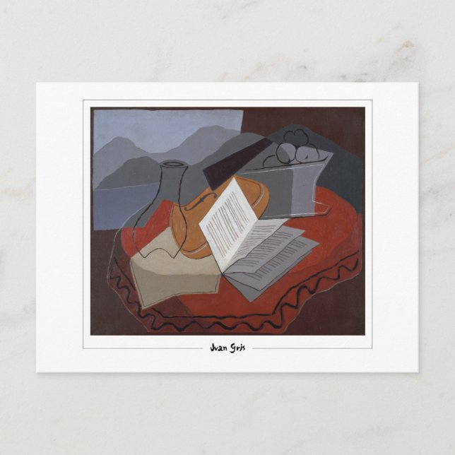 Juan Gris #282 - Fine Art Postcard (Front)
