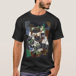 Juan Gris Fruit Dish on a Chequered Tablecloth T-Shirt