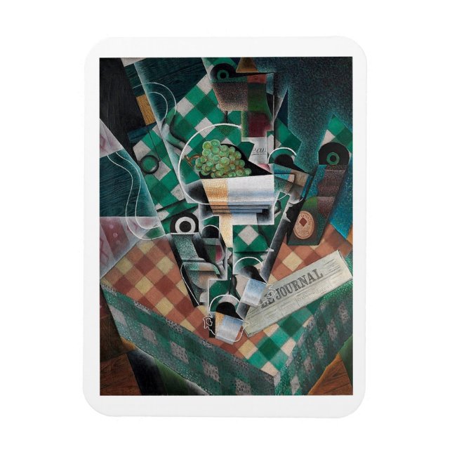 Juan Gris, Still Life, Modern Art  Magnet (Vertical)