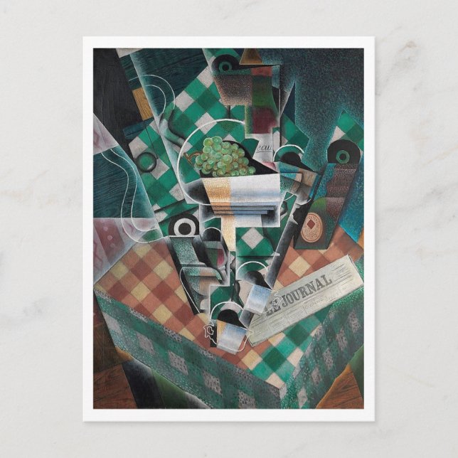 Juan Gris, Still Life, Modern Art Postcard (Front)