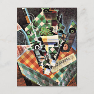 Juan Gris - Still Life with Checked Tablecloth Holiday Postcard