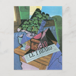Juan Gris - Still Life with geraniums Postcard