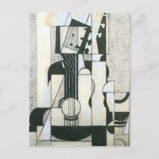 Juan Gris - Still Life with guitar Postcard