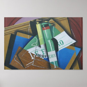 Juan Gris- The Bordeaux bottle Poster